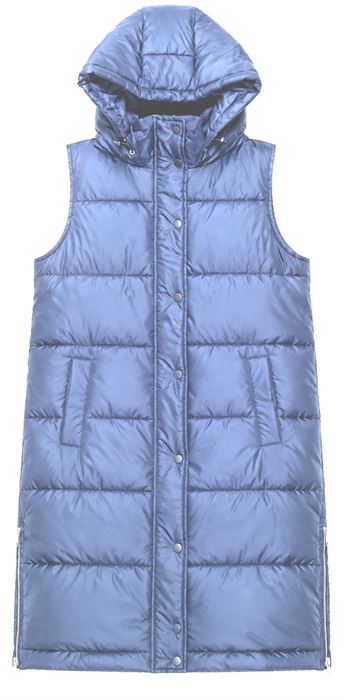 Longline Hooded Gilet manufactured by Stitch and Style International