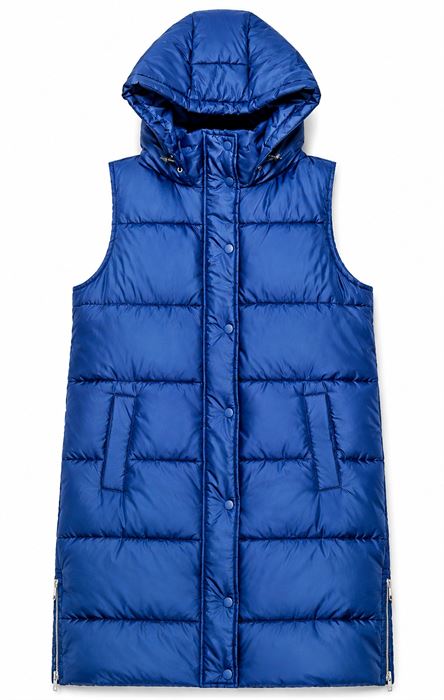 Longline Hooded Gilet manufactured by Stitch and Style International